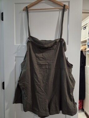 Cider Olive Green Utility Romper